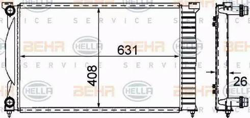 HELLA 8MK 376 781-001 - Radiatore, Raffreddamento motore autozon.pro