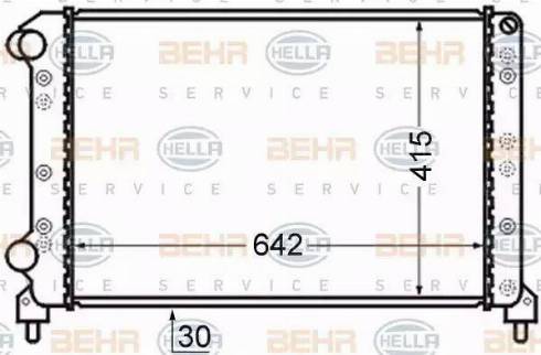 HELLA 8MK 376 724-791 - Radiatore, Raffreddamento motore autozon.pro