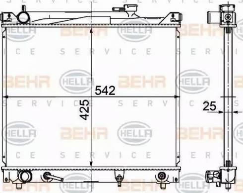 HELLA 8MK 376 726-471 - Radiatore, Raffreddamento motore autozon.pro