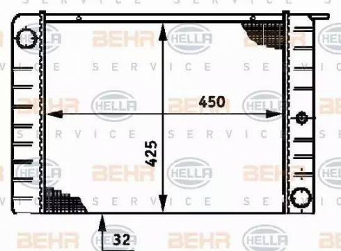 HELLA 8MK 376 720-461 - Radiatore, Raffreddamento motore autozon.pro