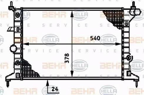 HELLA 8MK 376 720-401 - Radiatore, Raffreddamento motore autozon.pro