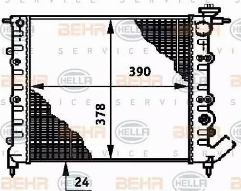 HELLA 8MK 376 720-521 - Radiatore, Raffreddamento motore autozon.pro