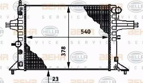 HELLA 8MK 376 720-651 - Radiatore, Raffreddamento motore autozon.pro