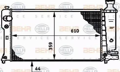 HELLA 8MK 376 720-061 - Radiatore, Raffreddamento motore autozon.pro