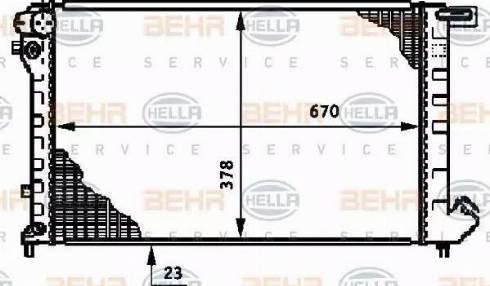 HELLA 8MK 376 720-081 - Radiatore, Raffreddamento motore autozon.pro