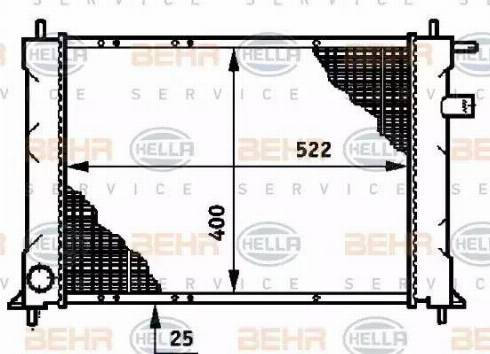 HELLA 8MK 376 720-141 - Radiatore, Raffreddamento motore autozon.pro