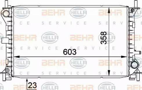 HELLA 8MK 376 720-291 - Radiatore, Raffreddamento motore autozon.pro