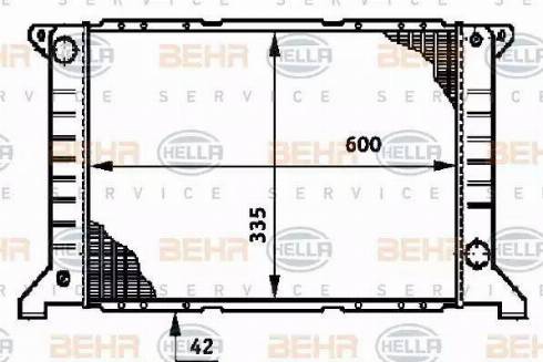 HELLA 8MK 376 720-201 - Radiatore, Raffreddamento motore autozon.pro