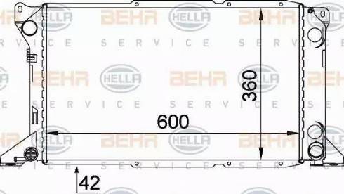 HELLA 8MK 376 720-221 - Radiatore, Raffreddamento motore autozon.pro