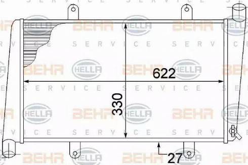 HELLA 8MK 376 774-181 - Radiatore, Raffreddamento motore autozon.pro