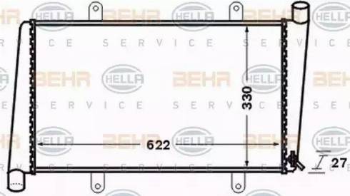 HELLA 8MK 376 774-171 - Radiatore, Raffreddamento motore autozon.pro