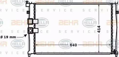 HELLA 8MK 376 771-431 - Radiatore, Raffreddamento motore autozon.pro