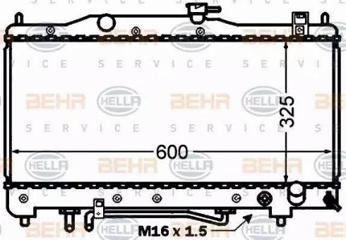 HELLA 8MK 376 773-271 - Radiatore, Raffreddamento motore autozon.pro