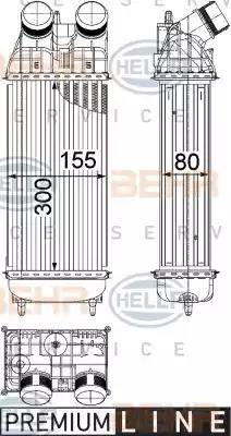 HELLA 8ML 376 822-241 - Intercooler autozon.pro