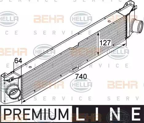 HELLA 8ML 376 746-021 - Intercooler autozon.pro