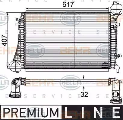 HELLA 8ML 376 746-161 - Intercooler autozon.pro