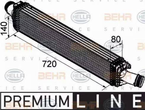 HELLA 8ML 376 746-181 - Intercooler autozon.pro