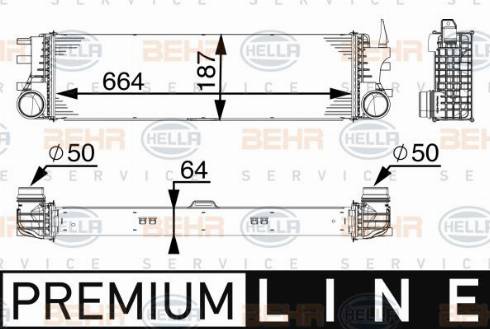 HELLA 8ML 376 746-351 - Intercooler autozon.pro