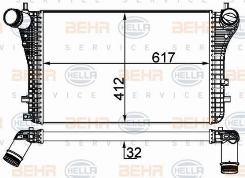 HELLA 8ML 376 746-724 - Intercooler autozon.pro