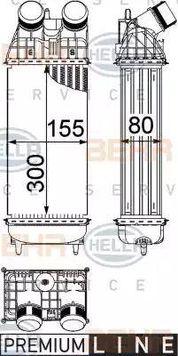 HELLA 8ML 376 746-771 - Intercooler autozon.pro