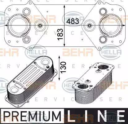 HELLA 8ML 376 750-521 - Intercooler autozon.pro