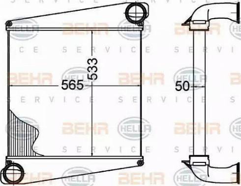 HELLA 8ML 376 758-181 - Intercooler autozon.pro