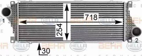 HELLA 8ML 376 700-624 - Intercooler autozon.pro