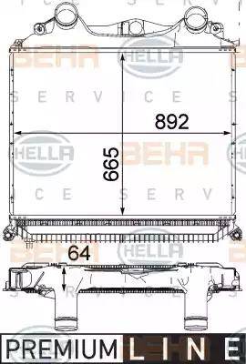 HELLA 8ML 376 724-361 - Intercooler autozon.pro