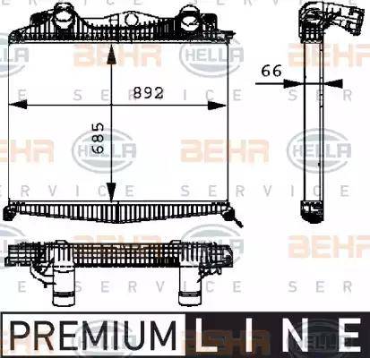 HELLA 8ML 376 724-221 - Intercooler autozon.pro