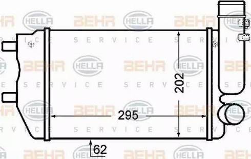 HELLA 8ML 376 727-571 - Intercooler autozon.pro