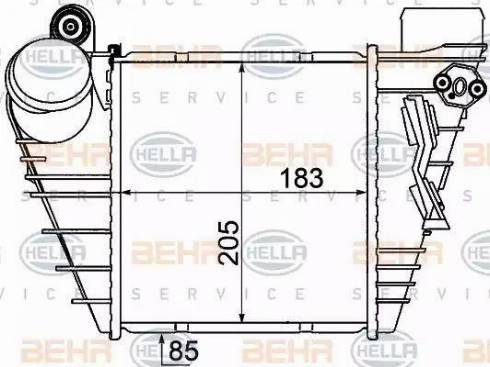 HELLA 8ML 376 776-051 - Intercooler autozon.pro