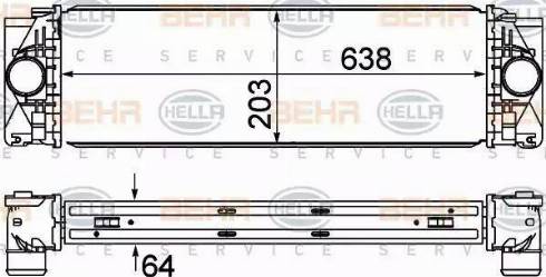 HELLA 8ML 376 777-404 - Intercooler autozon.pro