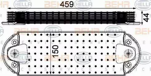 HELLA 8MO 376 906-461 - Radiatore olio, Olio motore autozon.pro