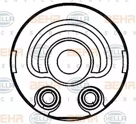 HELLA 8MO 376 797-131 - Radiatore olio, Olio motore autozon.pro