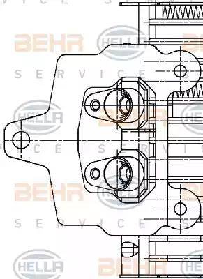 HELLA 8MO 376 726-291 - Radiatore olio, Cambio automatico autozon.pro