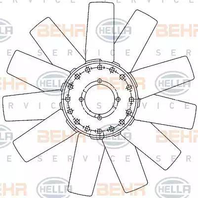 HELLA 8MV 376 906-581 - Girante, Raffreddamento motore autozon.pro