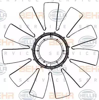 HELLA 8MV 376 906-601 - Girante, Raffreddamento motore autozon.pro