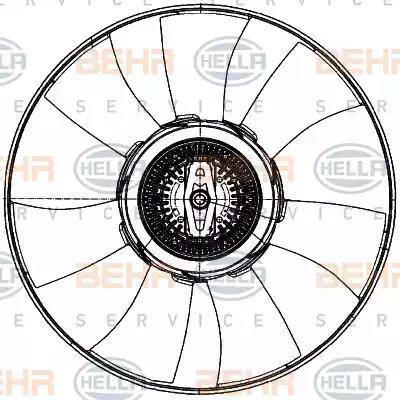 HELLA 8MV 376 907-081 - Ventola, Raffreddamento motore autozon.pro