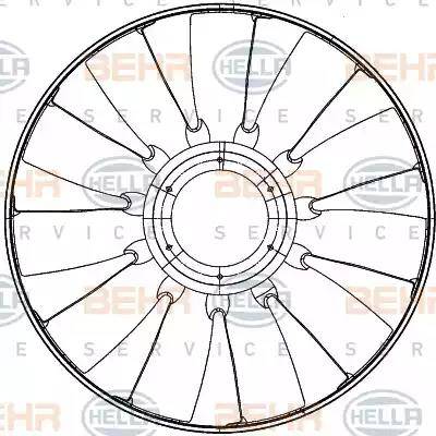 HELLA 8MV 376 907-241 - Girante, Raffreddamento motore autozon.pro