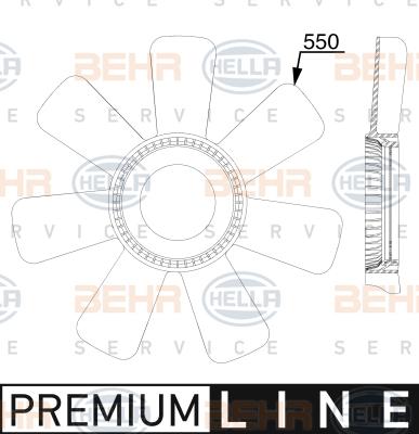 HELLA 8MV 376 912-461 - Girante, Raffreddamento motore autozon.pro