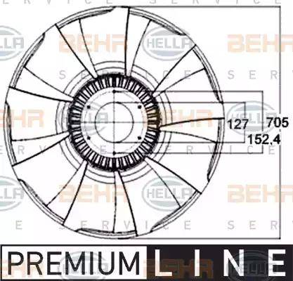 HELLA 8MV 376 758-561 - Girante, Raffreddamento motore autozon.pro