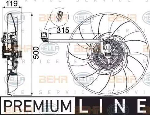 HELLA 8MV 376 757-521 - Ventola, Raffreddamento motore autozon.pro