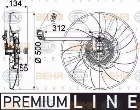 HELLA 8MV 376 757-301 - Ventola, Raffreddamento motore autozon.pro