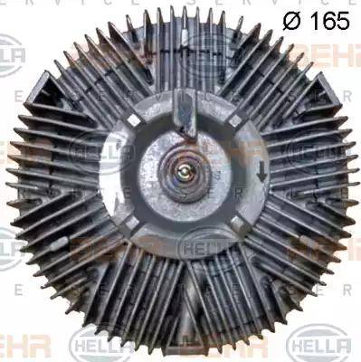 HELLA 8MV 376 702-031 - Giunto di collegamento, Ventilatore radiatore autozon.pro