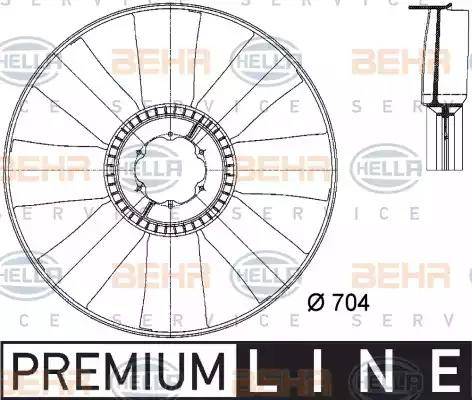 HELLA 8MV 376 733-181 - Girante, Raffreddamento motore autozon.pro