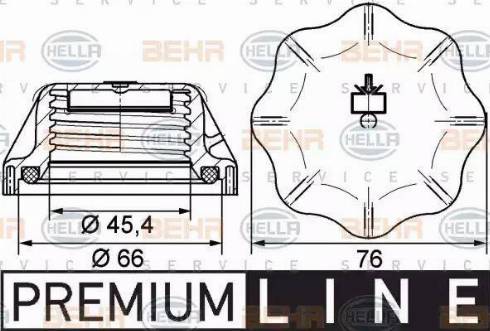 HELLA 8MY 376 742-311 - Tappo, serbatoio refrigerante autozon.pro