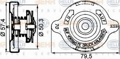 HELLA 8MY 376 742-211 - Tappo, serbatoio refrigerante autozon.pro