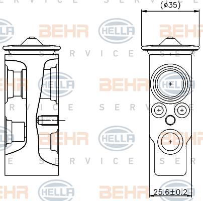 HELLA 8UW 351 004-254 - Valvola ad espansione, Climatizzatore autozon.pro