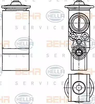 HELLA 8UW 351 239-651 - Valvola ad espansione, Climatizzatore autozon.pro