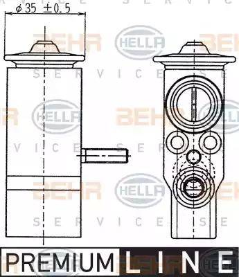 HELLA 8UW 351 239-021 - Valvola ad espansione, Climatizzatore autozon.pro